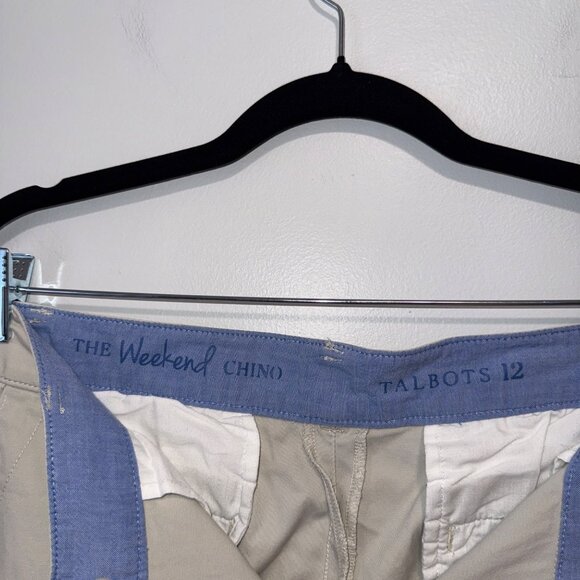 Talbots Womens Beige The Weekend Chino Pants Size 12 - Picture 5 of 7